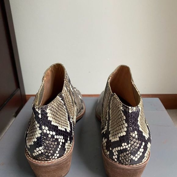MADEWELL Women Sonia Chelsea Snake Embossed Leather Boots - NEW NWOB - Picture 8 of 13